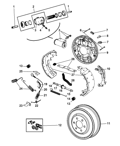 Genuine Chrysler 4820A173 Parking Brake Cable
