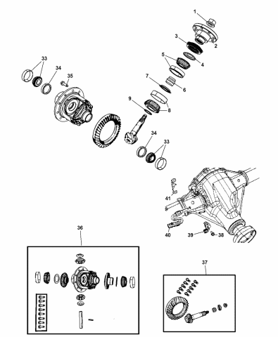 Differential Assembly - 2013 Jeep Wrangler
