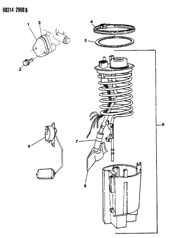 Fuel Pump Module - 1990 Dodge Ramcharger