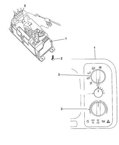 Control, A/C - 2001 Dodge Ram 1500 Regular Cab