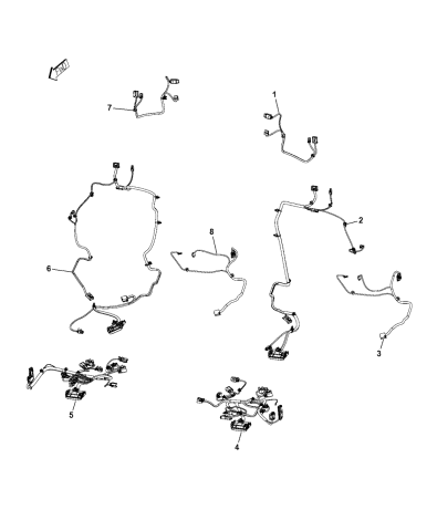 Wiring - Front Seats - 2014 Dodge Durango