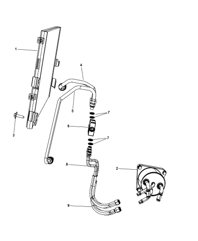 Transmission Oil Cooler & Lines - 2014 Jeep Patriot