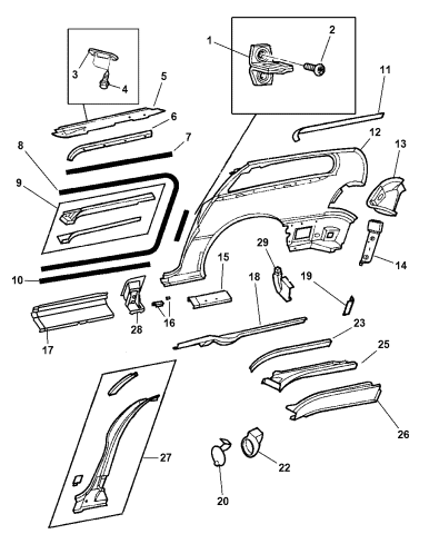 Genuine Chrysler 4860572AF Fuel Door