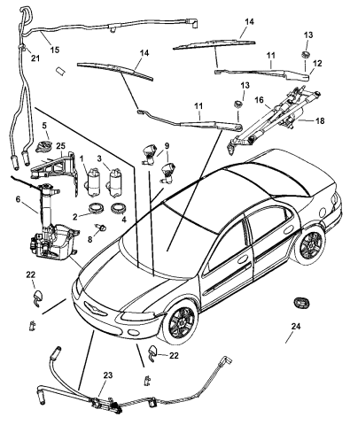 chrysler 200 2011 windshield washer ozzle chrysler 200 2011 windshield washer ozzle