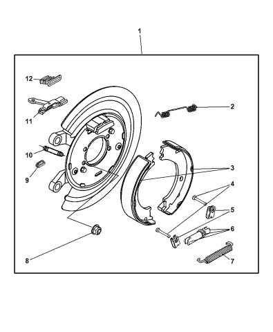For 2002-2010 Dodge Ram 1500 Parking Brake Hardware Kit Rear Raybestos 96572NN