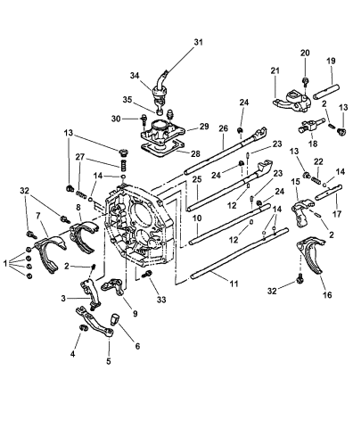 4874286 Genuine Mopar Lever Gearshift