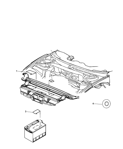 Engine Compartment - 2013 Dodge Journey | 2013 Dodge Journey Engine Diagram | | Mopar Parts Giant