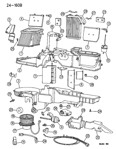 A/C Unit - 1996 Jeep Grand Cherokee