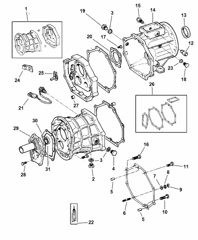 Case & Extension - 1998 Jeep Wrangler