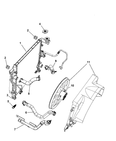 2008 dodge nitro radiator