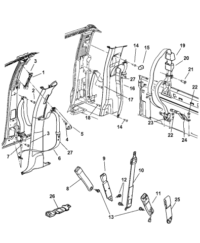 dodge ram seat belt
