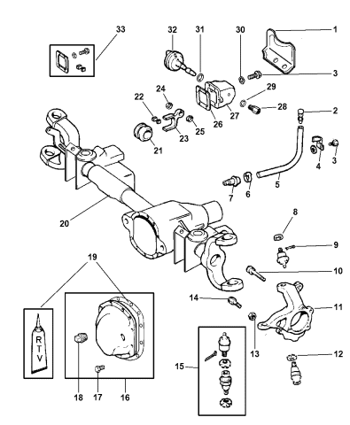 4778592 Genuine Mopar Knuckle Asm