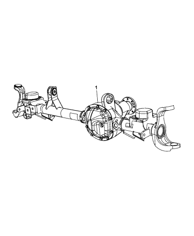 Axle Assembly, Front - 2008 Jeep Wrangler