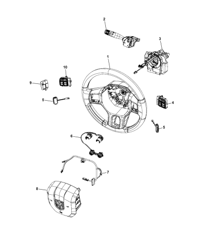 56046114AF - Genuine Mopar SWITCH-MULTIFUNCTION