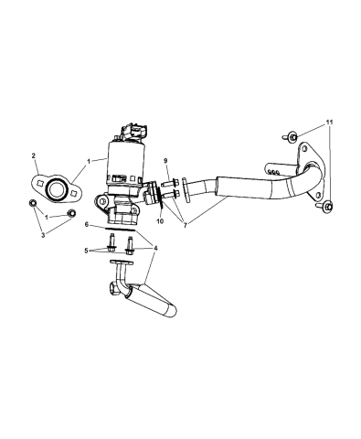 Mopar 4891068AB EGR Valve Gasket