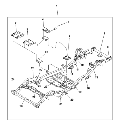 Frame - 2000 Jeep Wrangler