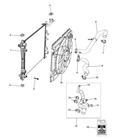 Radiator & Related Parts - 2014 Jeep Grand Cherokee