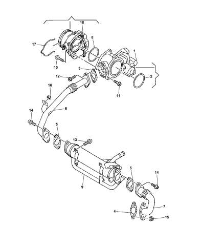 EGR Valve - 2008 Dodge Caliber