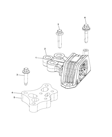 Engine Mounting - 2017 Jeep Renegade