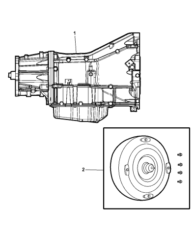 Transmission Assembly of Automatic Transmission - 2004 Dodge Dakota