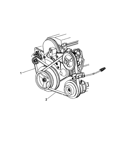 Mopar 4612247 Power Steering Belt