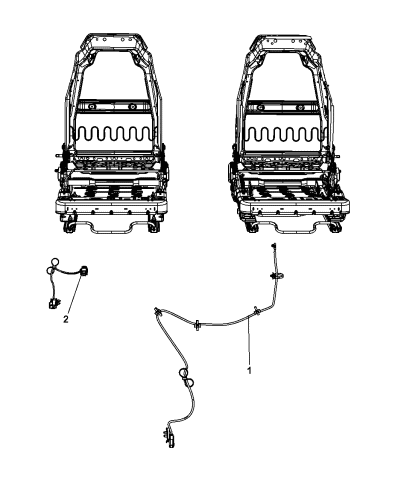 Wiring - Seats - 2007 Jeep Wrangler