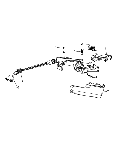 Steering Column - 2015 Dodge Journey