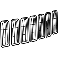 Mopar 5116363AA GRILLE-RADIATOR