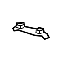 Mopar 5116361AB BRACKET-TOW HOOK