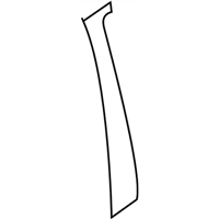 Mopar 5116387AA APPLIQUE-B PILLAR