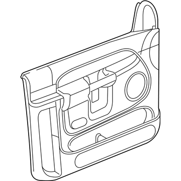 Mopar 5KE731D5AC Panel-Front Door Trim