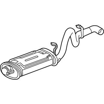 Mopar 52059614AB Exhaust Muffler And Tailpipe