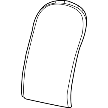 Mopar 1YT19JRCAA Front Seat Back Cover 1YT19JRCAA Mopar Front Seat Back Cover Illustration 1 of 1