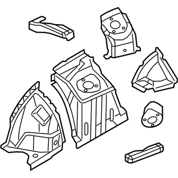 Mopar 68444165AA WHL/HOUSE-Front WHEELHOUSE