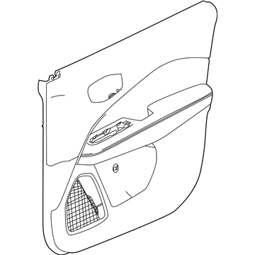 Mopar 5VM19LT5AH Front Door Trim