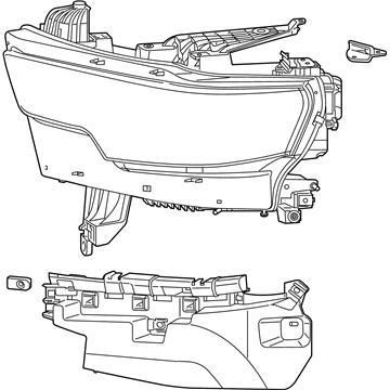 Mopar 68316084AD Headlight Left