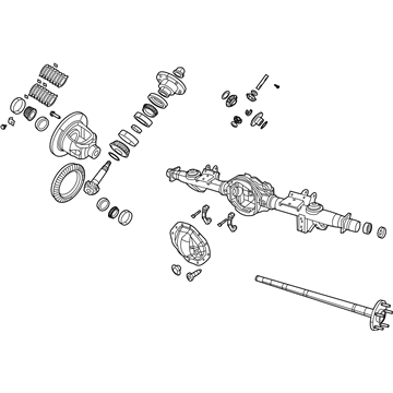 Mopar 68334755AD Axle-Rear Complete