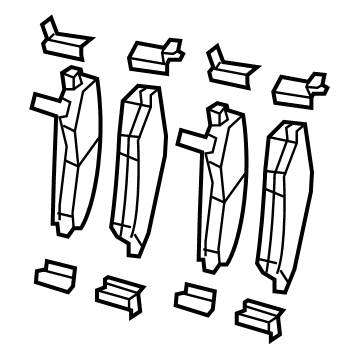 Mopar 68383243AA Front Disc Brake Pad Kit