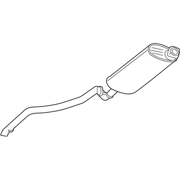 Mopar 52124038AC Exhaust Muffler And Tailpipe