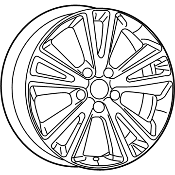 Mopar 1TE70DX8AE Aluminum Wheel