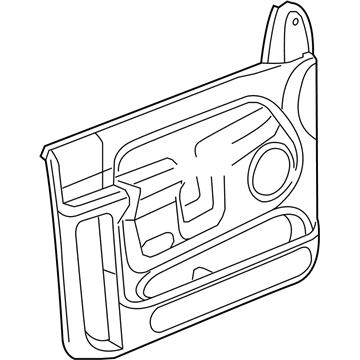 Mopar 1HG871J3AA Panel-Front Door Trim