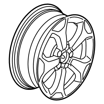 Mopar 6VN22RXFAA Aluminum Wheel 17X6.5J