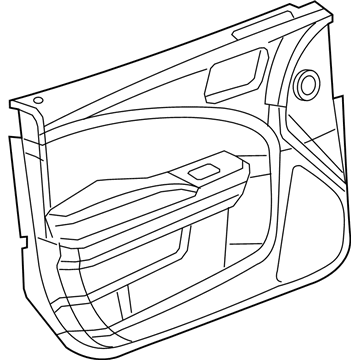 Mopar 5PG251X9AI PANELASSY-Front Door Trim