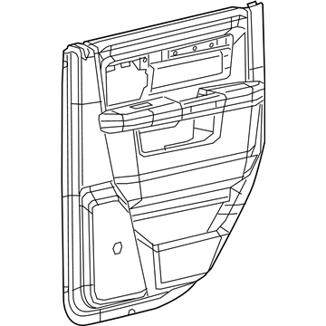 Mopar 6MU291X8AA Panel-Rear Door Trim