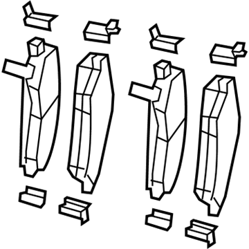 2018 Jeep Wrangler Brake Pad - 68385238AA