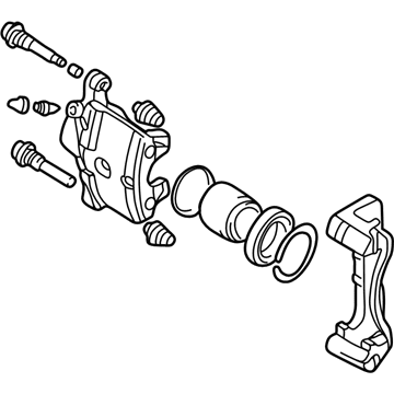 Chrysler Sebring Brake Caliper - MR527671