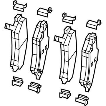 Mopar 68316498AA Front Disc Brake Pad Kit