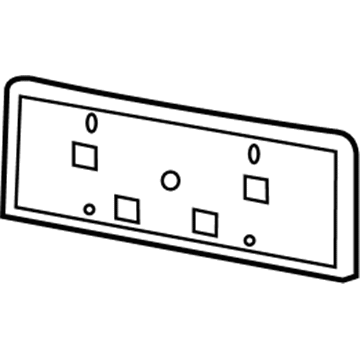 Mopar 5VF24RXFAA Bracket-License Plate