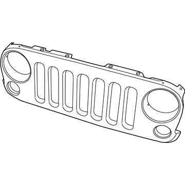 2017 Jeep Wrangler Grille - 1BM91RXFAE