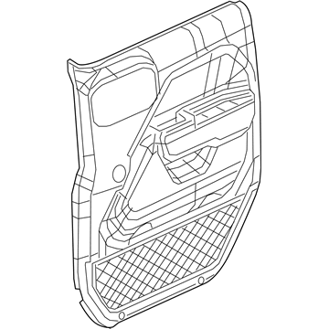 Mopar 5ZW841A3AD Panel-Front Door Trim